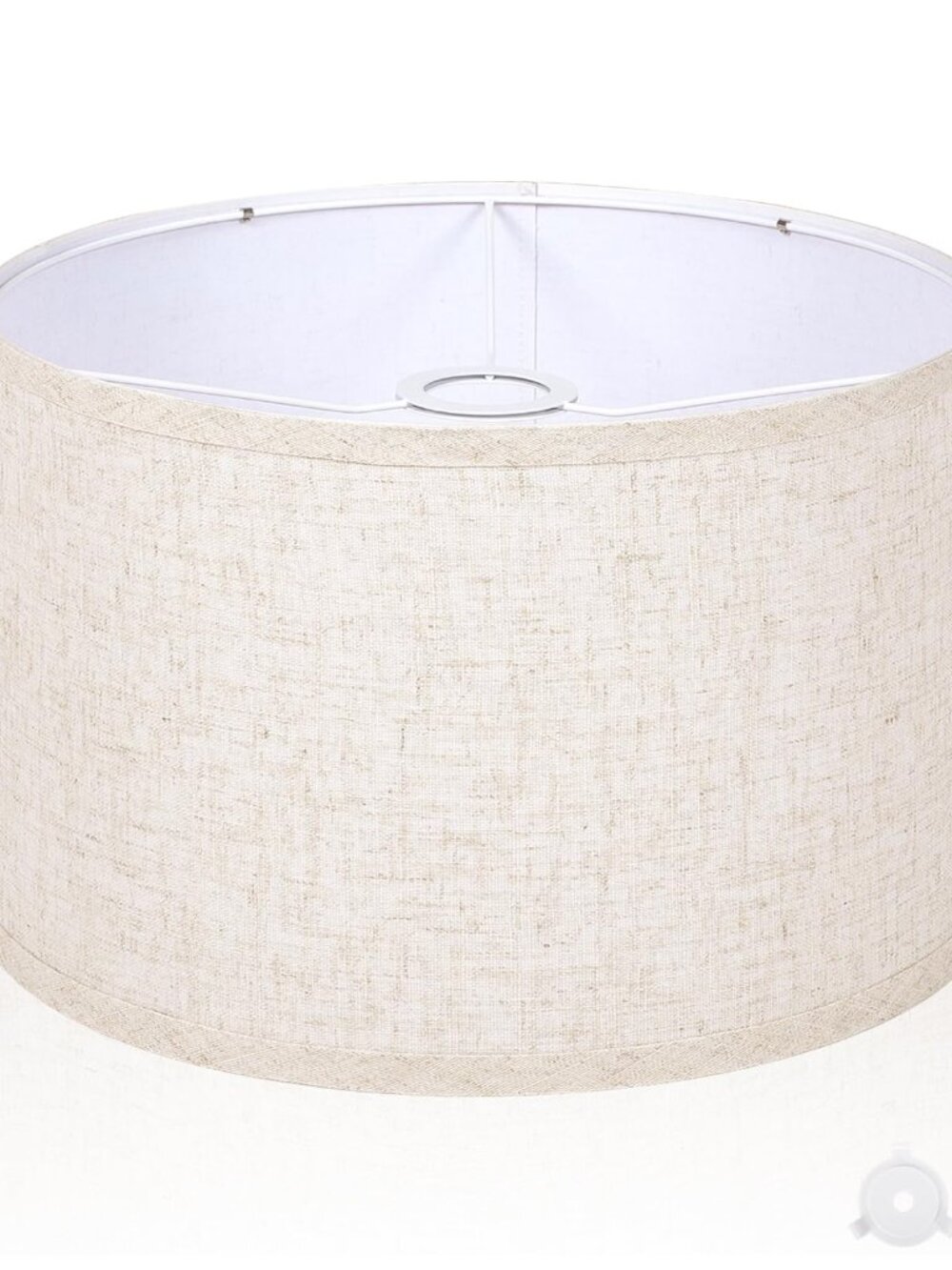 OUTON Linen Drum Lamp Shade 12” Modern Replacement Easy Assembly